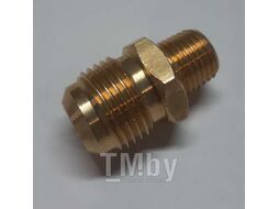 Штуцер латунный с наружными резьбами 1/2" X 1/4" (конус) Forsage F-CS-C-011-2