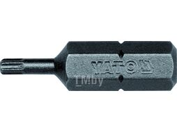 Бита TORX sec. T10 1/4"х25мм (50шт) S2 HRC58-62 Yato YT-7822