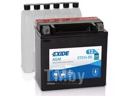 Аккумулятор AGM 12V 12Ah 150x90x145 mm EXIDE ETX14-BS