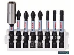 Набор насадок-бит PH2 PZ2 T15 T20 T25 T30 50мм +держатель QuickRelease 2.608.522.326 BOSCH