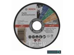 Круг отрезной прямой Rapid Multi Construction D115 22,23 1,00 мм C 60 T BF 2.608.602.384 BOSCH