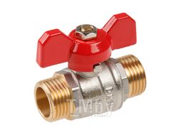 Кран шаровый 1/2" нар.-нар. бабочка PN30 AV Engineering