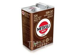 Моторное масло синтетическое MITASU 5W30 4L GOLD SN ILSAC GF-5 DEXOS 1 MJ1014