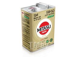 Моторное масло синтетическое MITASU 5W50 4L MOLY-TRiMER SM API SM 100% Synthetic MJM134