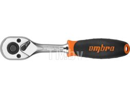 Рукоятка трещоточная 1/4"DR, 48 зубцов Ombra 281403