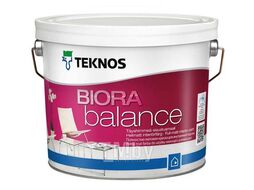 Краска матовая акриловая прочная Teknos BIORA BALANCE BASE 3 2,7л