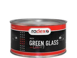 Шпатлевка GREEN GLASS со стекловолокном, отвердитель в комплекте, 1,8 кг RADEX RAD200601