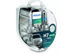 Комплект галогенных ламп H7 12V X-treme Vision Pro150 2шт короб (яркость +150%) Philips 12972XVPS2