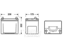 Аккумуляторная батарея 65Ah DETA SENATOR3 12 V 65 AH 580 A ETN 0(R+) Korean B1 230x170x225mm 16.2kg DA654