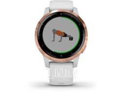 Умные часы Garmin Vivoactive 4s / 010-02172-23 (белый/розовое золото)