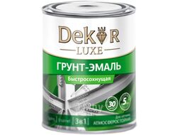 Эмаль Dekor Sprint 3 в 1 быстросохнущая (900г, серый)