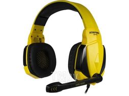 Наушники с микрофоном Jet.A GHP-100, Black-Yellow