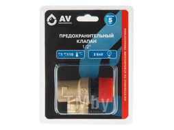 Предохранительный клапан 1/2" 3 Бар AV Engineering