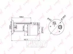 Фильтр топливный TOYOTA Camry(V40) 2.4 06> LYNXauto LF-982M