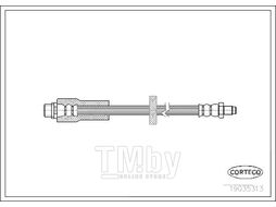 Шланг тормозной AUDI: A6 2.0 TDI/2.0 TFSI/2.4/2.4 quattro/2.7 TDI/2.7 TDI quattro/2.8 FSI/2.8 FSI quattro/3.0/3.0 TDI/3.0 TDI quattro/3.0 TFSI quattro/3.0 quattro/3.