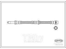 Шланг тормозной BMW 3 E36, E46 90- Rear CORTECO 19032136