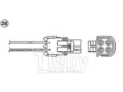 Лямбда-зонд OZA660-EE37 Renault Laguna 1.8-2.0 95-, Megane NGK 97440