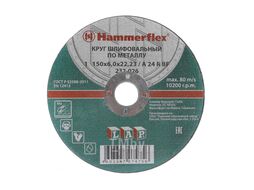 Круг шлифовальный 150 x 6.0 x 22,23 A 24 R BF Hammer Flex 232-026 по металлу цена за 1шт.