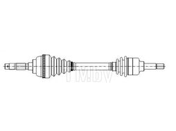 Полуось Citroen Jumper (1994-2002), Fiat Ducato (1994-2002), Peugeot Boxer (1994-2002) LH c ABS METELLI 17-0086