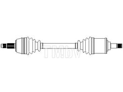 Полуось Fiat Punto (1993-2000), Lancia Y (1995-2003) LH c ABS METELLI 17-0237