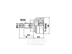 ШРУС внешний HONDA HR-V 1.6 99> AYWIPARTS AW1510017