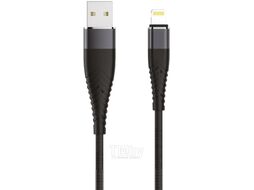 Кабель Olmio Solid USB 2.0 - Lightning / 039515 (1.2м, черный)