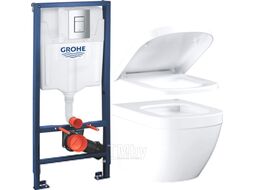 Унитаз подвесной с инсталляцией GROHE Euro 39206000 + 39330001 + 38772001