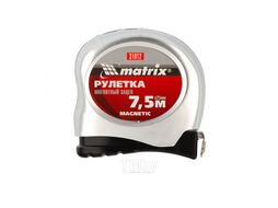 Рулетка Magnetic, 7,5 м х 25 мм, магнитный зацеп MATRIX 31012