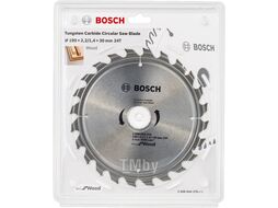 Диск пильный 190х30 мм 24 зуб. по дереву ECO WOOD BOSCH (твердоспл. зуб)