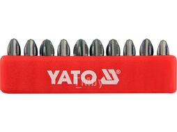 Бита PH3х25мм 1/4" (10шт) S2 HRC58-62 Yato YT-0476