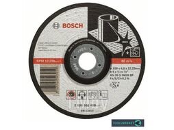 Круг обдирочный выпуклый Expert for Inox D150 6,0 22,23мм 2.608.602.489 BOSCH