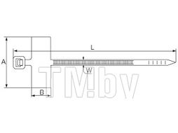 Стяжки нейлоновые КСМ 4*205 (100шт.) (Fortisflex) 55812