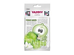 Ароматизатор подвес. YAMMY картон с пропиткой Осьминог аромат "Green Apple", Корея C014