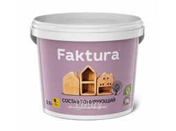 Состав FAKTURA тонирующий орех, ведро 0,9 л