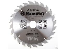 Диск пильный Hammer Flex 205-111 CSB WD 190ммx24x30/20/16мм по дереву 30661