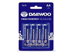 Батарейка AA LR6 1,5V alkaline BL-4шт DAEWOO HIGH ENERGY