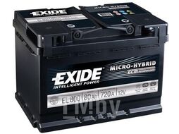 Аккумулятор Start-Stop EFB 80Ah 800A (R+) 315x175x190 mm EXIDE EL800