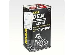 Жидкость гидравлическая MANNOL ATF T-IV 8208 (4L) OEM for Toyota, Lexus 99985