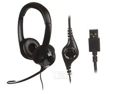 Наушники с микрофоном Logitech H390 2.4м кабель, USB 981-000406