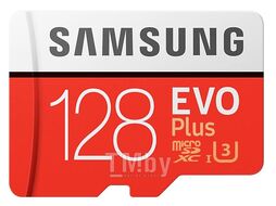 Карта памяти SAMSUNG MicroSDXC 128GB EVO Plus (MB-MC128HA/RU) (с адаптером)