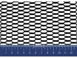 Сетка декоративная алюминиевая, порошковая окраска, цвет - черный, размер - 1000 х 500 мм, ячейка H20 RIVAL ZS.2001.3