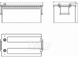 Аккумуляторная батарея 235Ah DETA PROFESSIONAL POWER 12 V 235 AH 1300 A ETN 3 B0 518x279x240mm 58.67kg DF2353