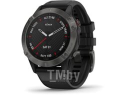 Умные часы Garmin Fenix 6 Sapphire / 010-02158-11 (темно-серый/черный)