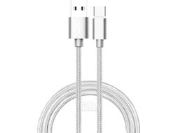 Кабель Atom USB Type-C 3.1 - USB А 3.0 (1.8м, серебристый)