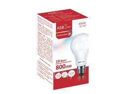 Лампа светодиодная АБВ LED лайт A60 10W E27 4000K