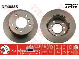 Тормозной диск VW LT 28-35, 28-46 R TRW DF4088S