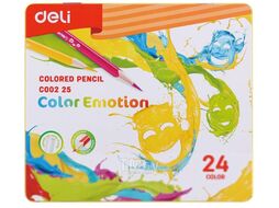 Набор цветных карандашей Deli Color Emotion / 00225 (24цв)