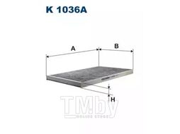 Салонный фильтр Filtron K1036A (угольный)