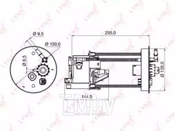 Фильтр топливный HONDA Civic(FA, FD) 1.6-1.8 05-12 LYNXauto LF-952M