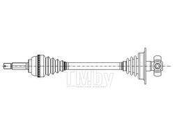 Полуось Renault Laguna (1993-2001) LH METELLI 17-0297